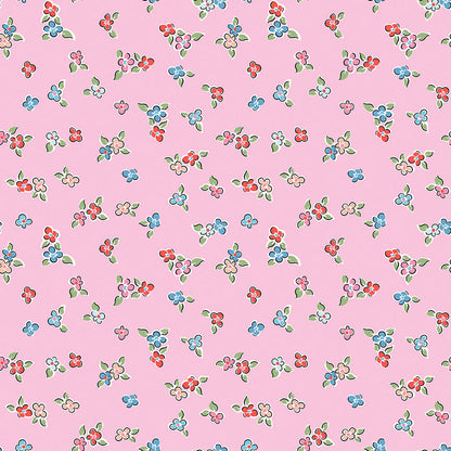 pattern flowers pink from the Love Notes collection by Lindsay Wilkes of the Cottage Mama for Riley Blake Designs. 