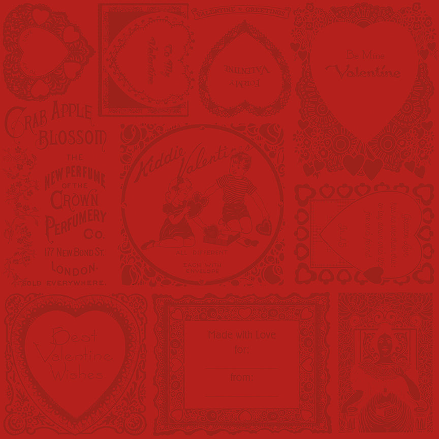 pattern frames red from take heart collection