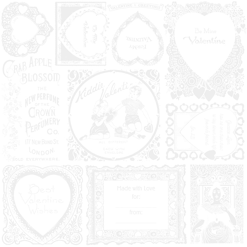 pattern frames white from take heart collection