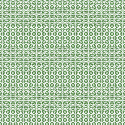 Pattern is A vintage-inspired, retro wallpaper design featuring atomic stars and geometric festive motifs in Blue, Pink, and White. (Includes specialty sparkle) from The Claus & Co. collection by Melissa Mortenson for Riley Blake Designs captures the nostalgic magic of an imagined North Pole. This festive line features whimsical houses, vintage ornaments, poinsettias, and candy canes.