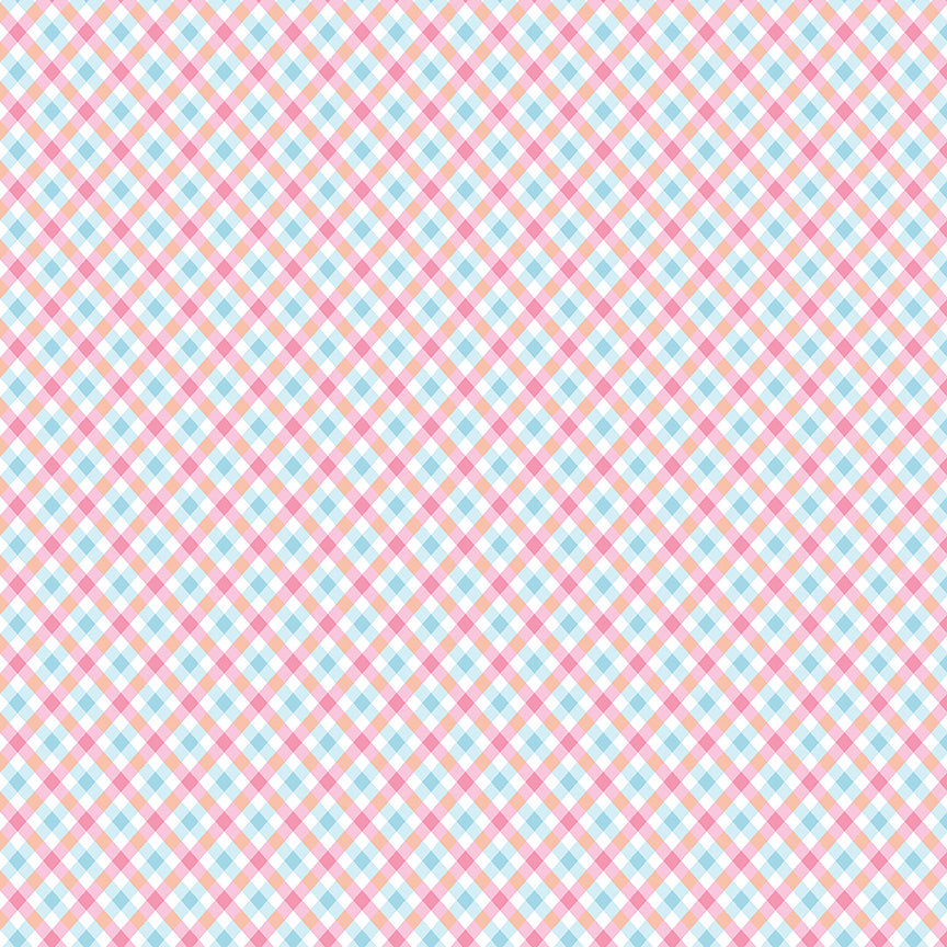 pattern plaid pink  from the Love Notes collection by Lindsay Wilkes of the Cottage Mama for Riley Blake 