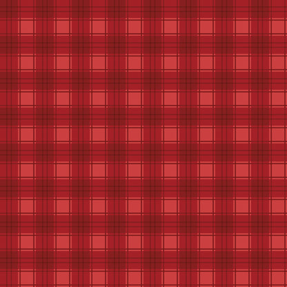 Fabric pattern Plaid/Check: A cozy, classic plaid design adding warmth and traditional texture. Background Colors: Red, Green, and Black from The Evergreen Wishes fabric collection by Traci Reed for Riley Blake Designs blends classic holiday traditions with a fresh, modern palette of rich reds, deep greens, mint, cream, and black. It features beautiful winter florals, cozy plaids, and playful seasonal motifs.