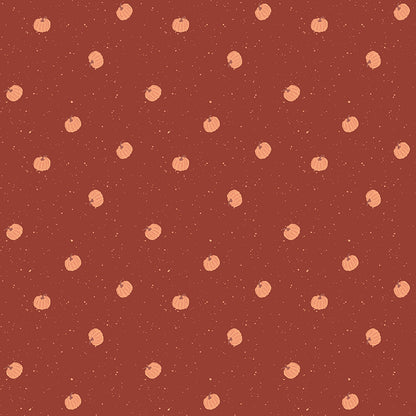 Pattern from the fabric collection The Apothecary, the one shown is Pumpkin Toss (backgrounds in Marmalade, Mint, Rust): A small-scale, tossed pattern of fall pumpkins, ideal for background or piecing. Designed by Amber Elliot of Alderwood Studio for Riley Blake Designs, is a whimsical, "witchy" fall collection inspired by vintage apothecary shops.