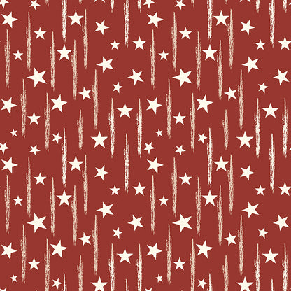 pattern stars barn red from american honor fabric collection 