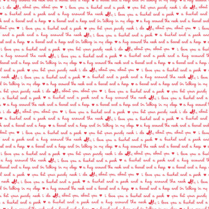 pattern text white  from the Love Notes collection by Lindsay Wilkes of the Cottage Mama for Riley Blake 