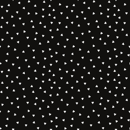 pattern tossed hearts black from take heart collection