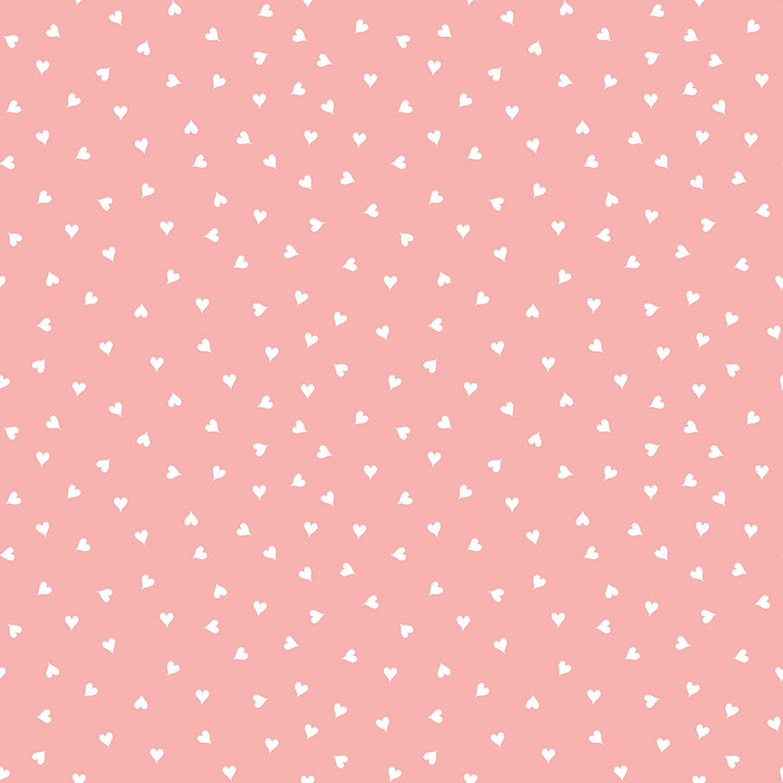 pattern tossed hearts pink from take heart collection