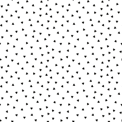 pattern tossed hearts  white from take heart collection