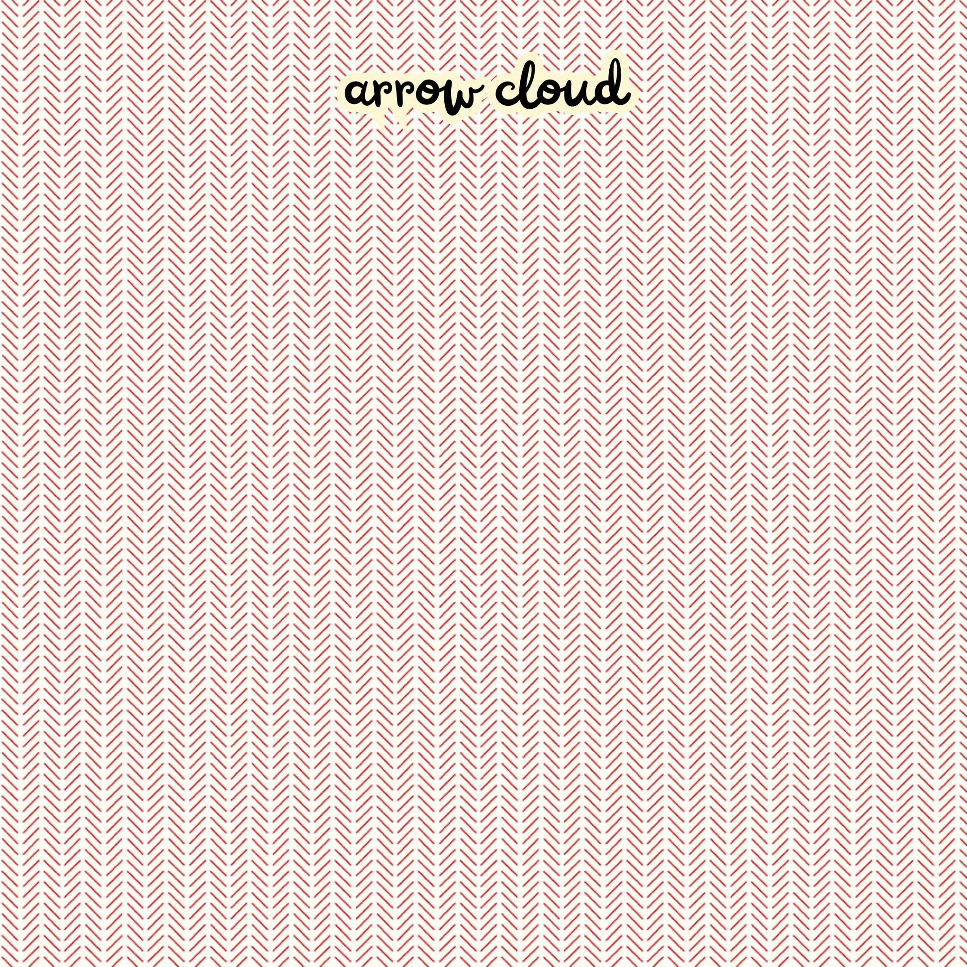 100% cotton fabric collection Radiant Ruby. This  one is patterned arrows in red on a cloud/white background. Collection is a vibrant "showstopper in scarlet" a two-tone collection which uses only "Schoolhouse" (red) and "Cloud" (off-white) to create a striking aesthetic inspired by the brilliance of a ruby gemstone.  