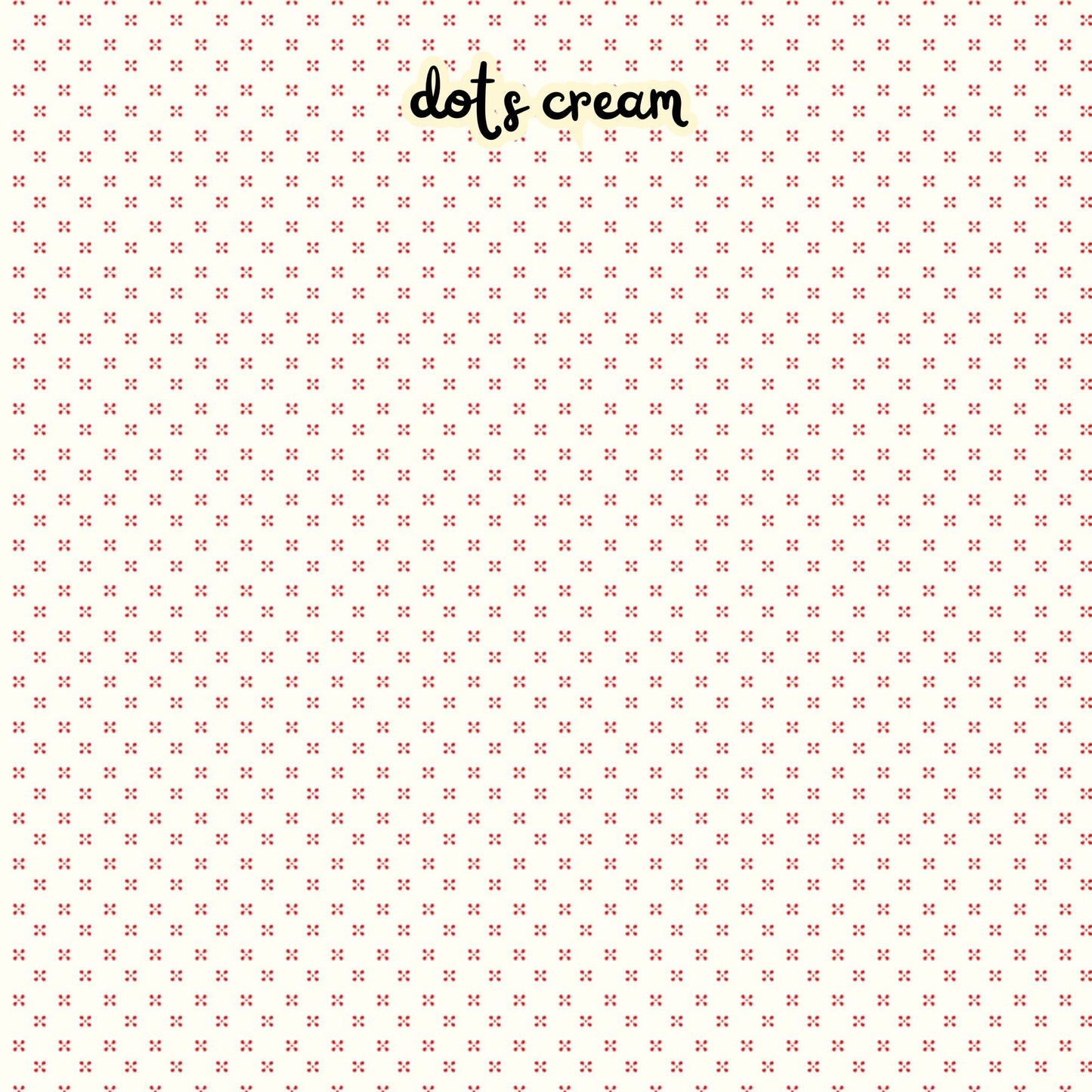 100% cotton fabric collection Radiant Ruby. This  pattern is red dots in clusters of 4 on a white /cloud background. Collection is a vibrant "showstopper in scarlet" a two-tone collection which uses only "Schoolhouse" (red) and "Cloud" (off-white) to create a striking aesthetic inspired by the brilliance of a ruby gemstone.  