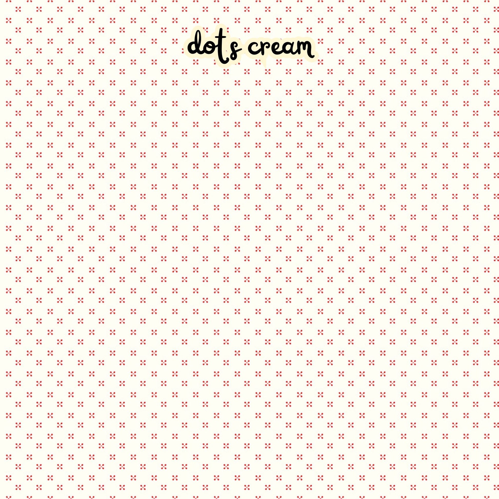 100% cotton fabric collection Radiant Ruby. This  pattern is red dots in clusters of 4 on a white /cloud background. Collection is a vibrant "showstopper in scarlet" a two-tone collection which uses only "Schoolhouse" (red) and "Cloud" (off-white) to create a striking aesthetic inspired by the brilliance of a ruby gemstone.  