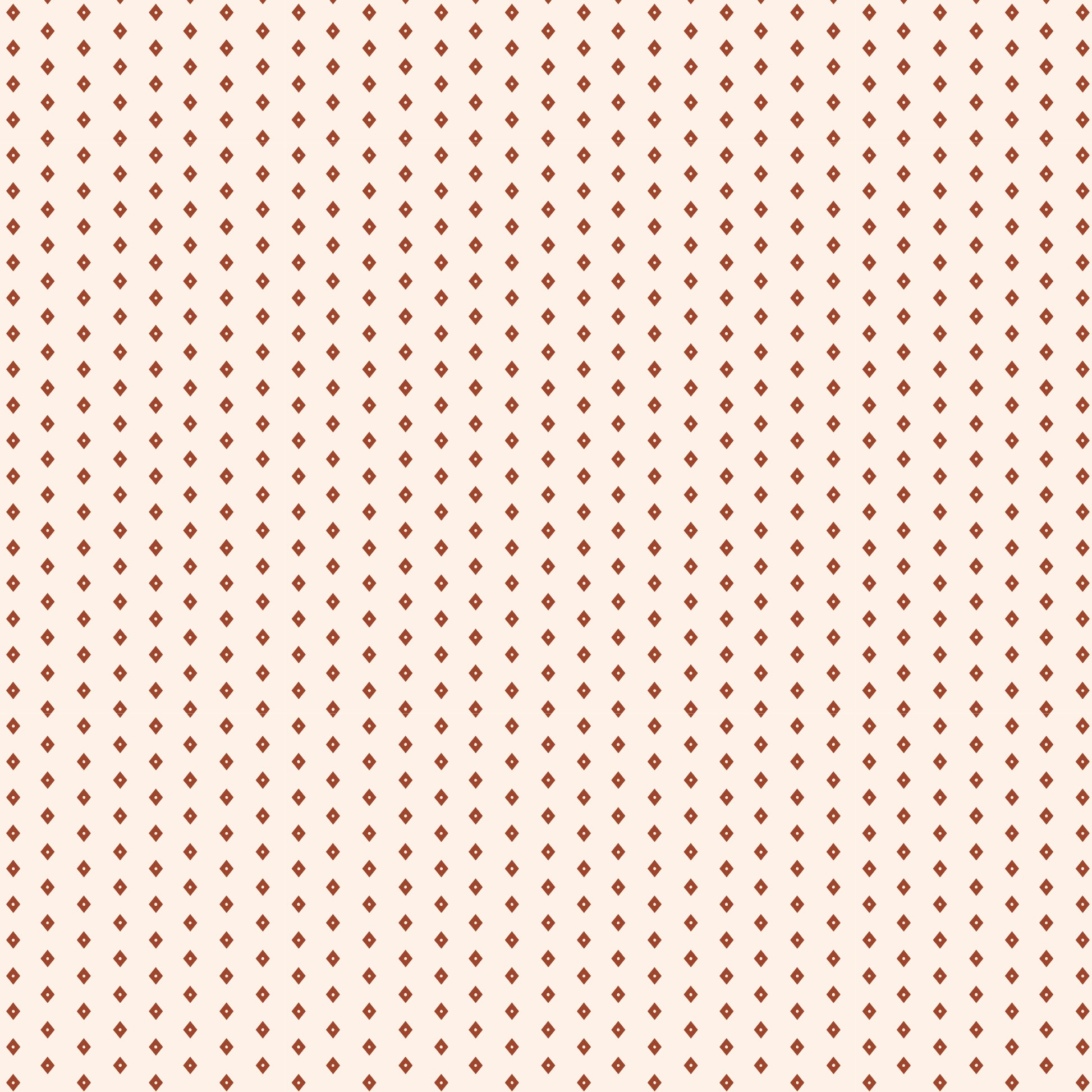 Textile pattern with small red diamond shapes on a white background