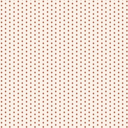 Textile pattern with small red diamond shapes on a white background