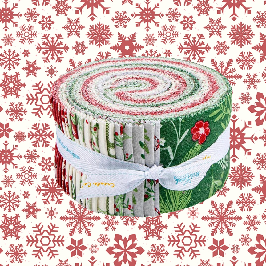Fabric Christmas PRECUTS: Rolie Polie  Mistletoe & Holly Riley Blake