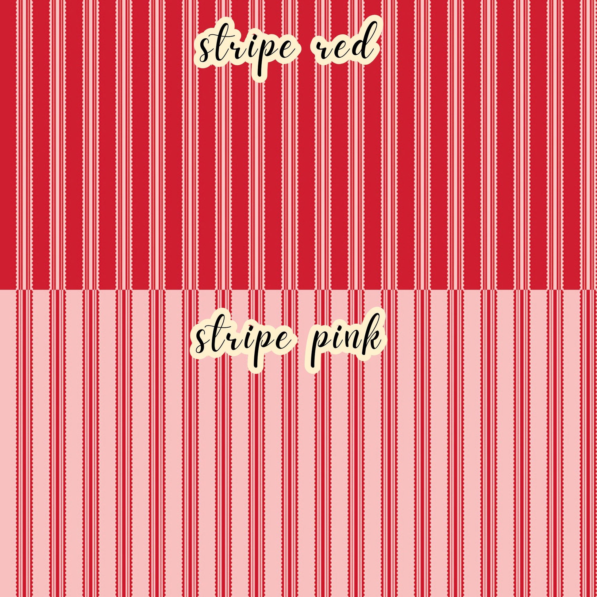 The Letters to Cupid fabric collection, the striped red and striped pink patterns feature pink stripes on a red background and red stripes on a pink background. This 100% cotton quilting fabric is 43"/44" wide and is suitable for quilting, apparel, and home decor.