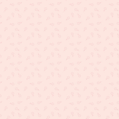 This dainty floral blush pattern from The Sweet Pink collection by My Mind’s Eye for Riley Blake Designs is one of 3 patterns in the collection with A small-scale, intimate ditsy floral print. This image has a blush colored background