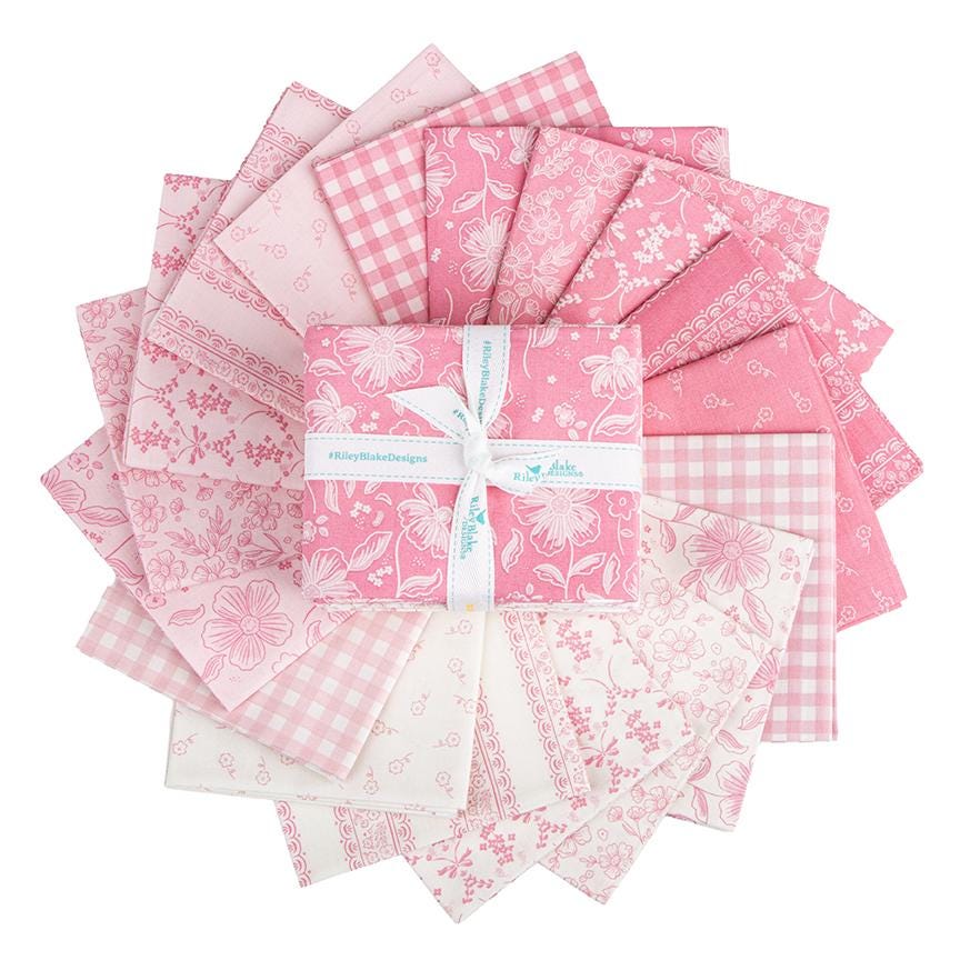 Sweet Pink Collection Fat Quarter Bundle, Riley Blake