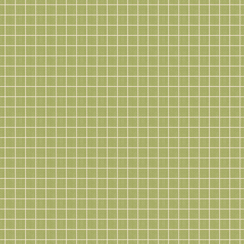 The Tilda Creating Memories Spring collection features a pattern called Plaid in Pea Green which is a 100% yarn-dyed woven cotton with a classic white plaid grid on a soft pea green background. 