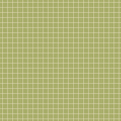 The Tilda Creating Memories Spring collection features a pattern called Plaid in Pea Green which is a 100% yarn-dyed woven cotton with a classic white plaid grid on a soft pea green background. 